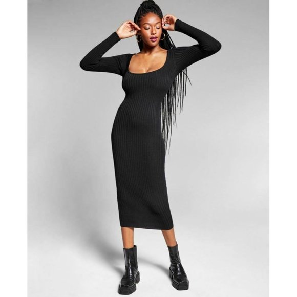 Jeannie Mai X INC Dresses Jeannie Mai X Inc Selena Ribbed Bodycon